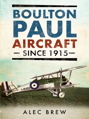 cover image of Boulton Paul Aircraft Since 1915